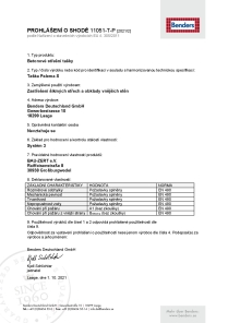 Prohlášení o shodě 11051-T-P